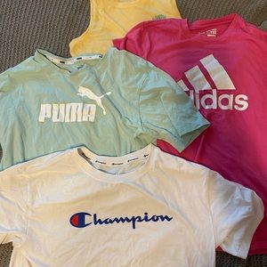 athletic shirt bundle! size small